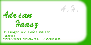adrian haasz business card
